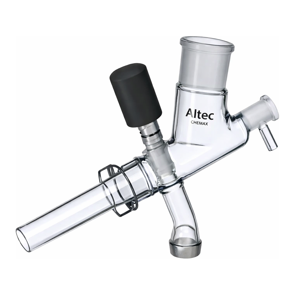 Merck Ace lower distribution head with shut-off valve for condenser `CR` assembly