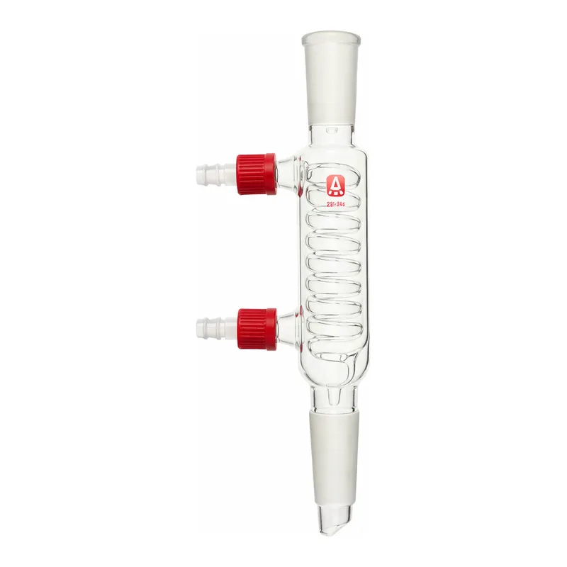 Merck Aldrich coiled condenser with SafetyBarb hose connectors