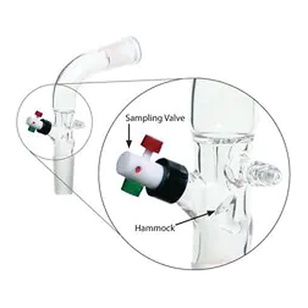 Merck Aldrich distillate sampling adapter, with vacuum connection and PTFE valve