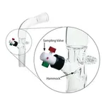 Merck Aldrich distillate sampling adapter, with vacuum connection and PTFE valve