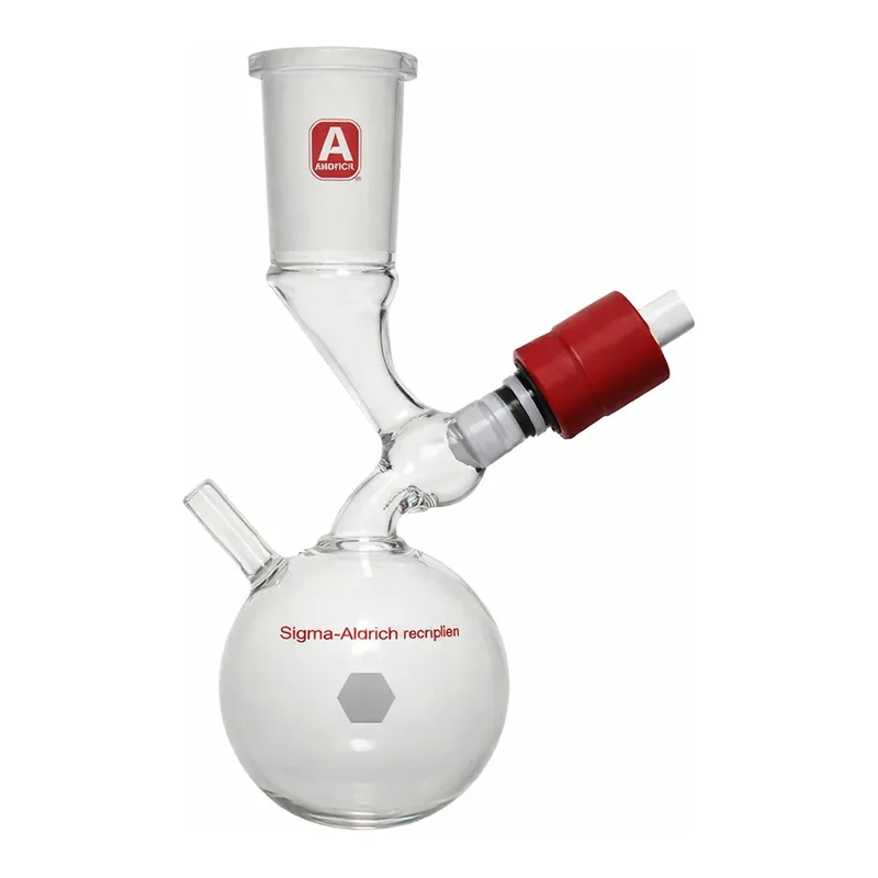 Merck Aldrich solvent storage/dispensing flask, septum-inlet, with PTFE inlet valve