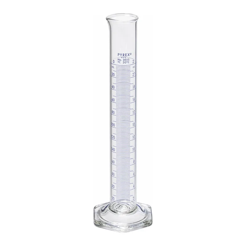 Merck Pyrex double metric scale economy grade graduated cylinder