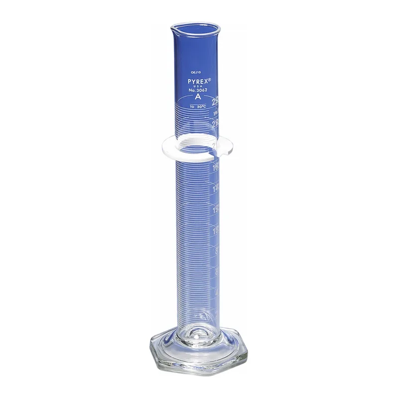 Merck Pyrex class A serialized/certified single metric scale graduated cylinder