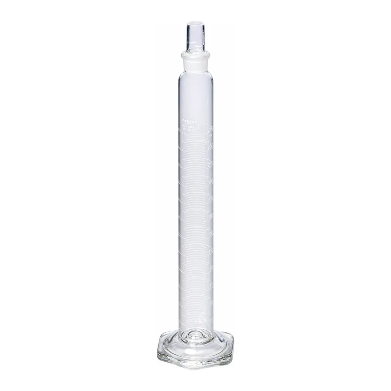 Merck Pyrex graduated cylinders with Pyrex stopper
