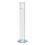 Merck Pyrex measuring cylinder with spout, Class B