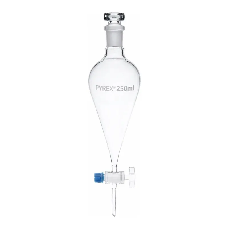 Merck Pyrex Separating funnel, conical, PTFE key