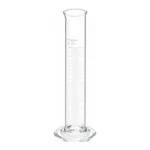 Merck Pyrex single metric scale graduated cylinder, calibrated to deliver