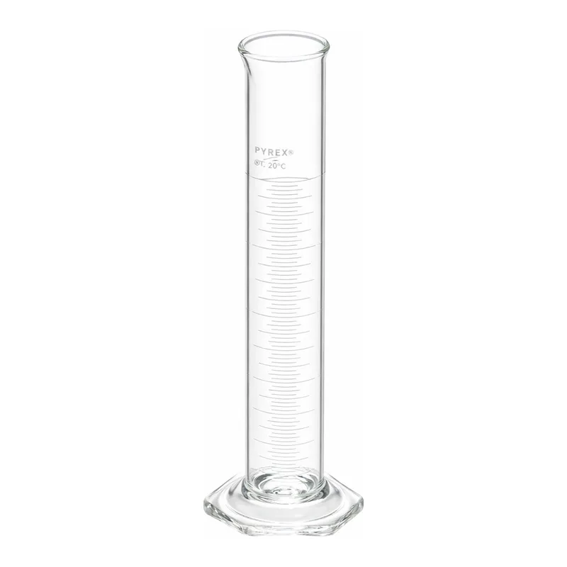 Merck Pyrex single metric scale graduated cylinder, calibrated to deliver
