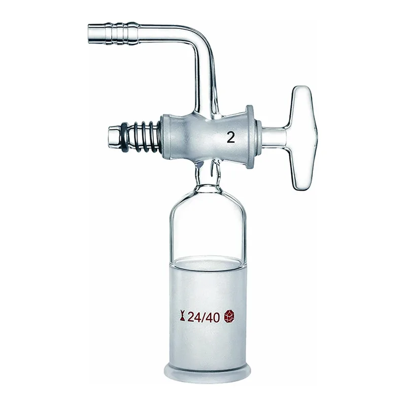 Merck Synthware 90 degree vacuum adapter with glass stopcock
