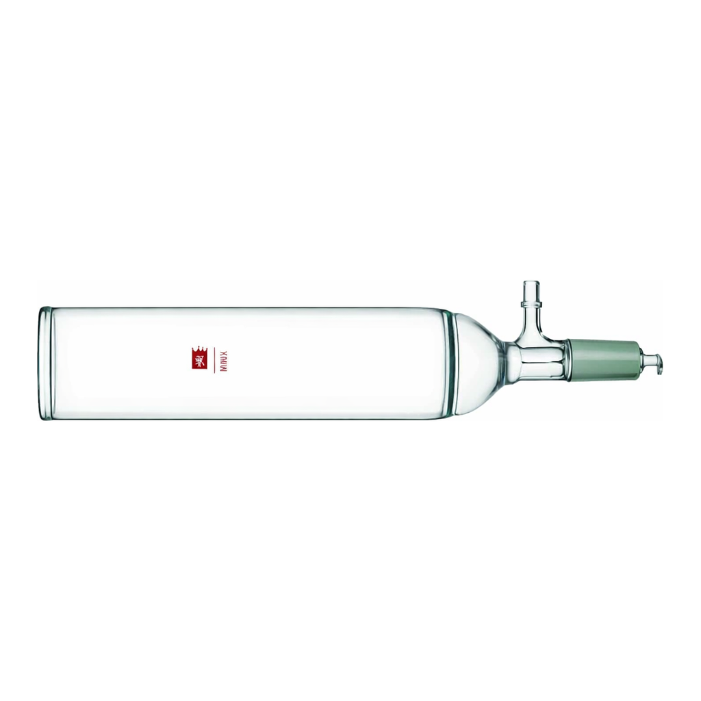 Merck Synthware chromatography column with vacuum connection and fritted disk