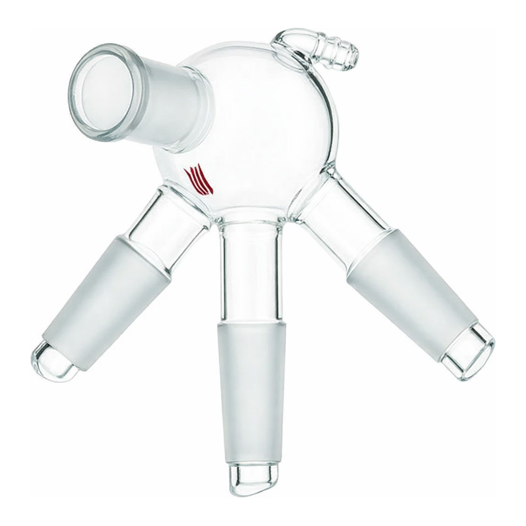 Merck Synthware distillation distribution adapter with vacuum hose connection