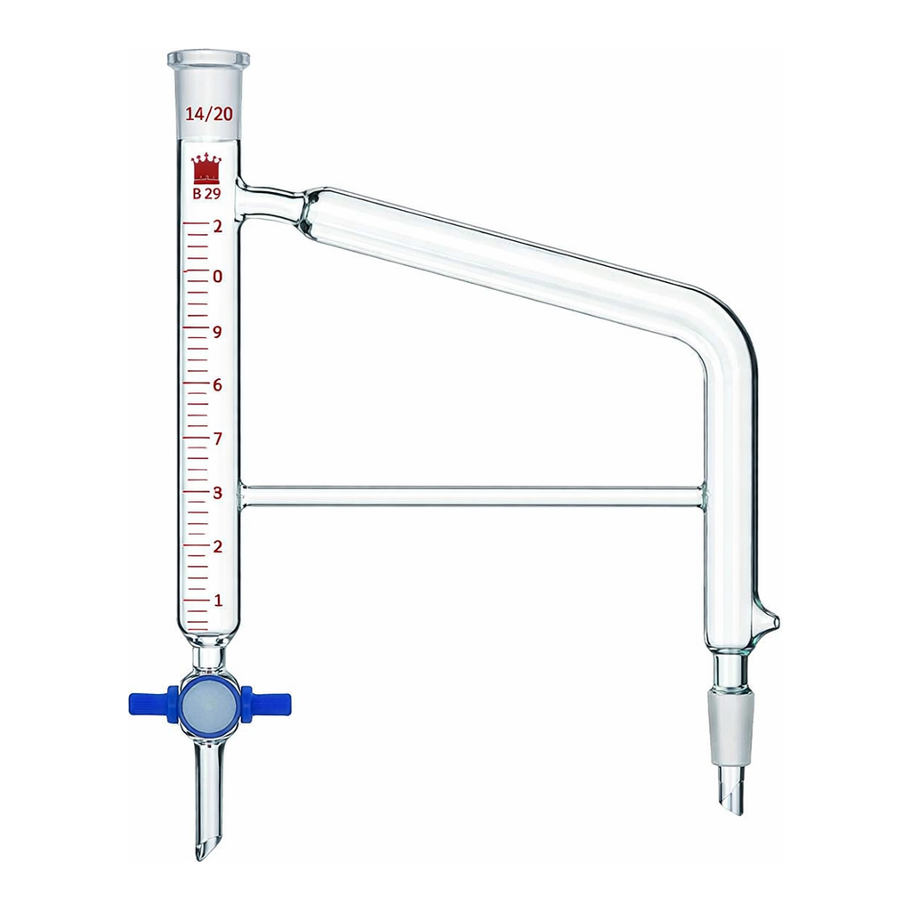 Merck Synthware Dean Stark distillation receiver with vacuum jacketed uptake tube
