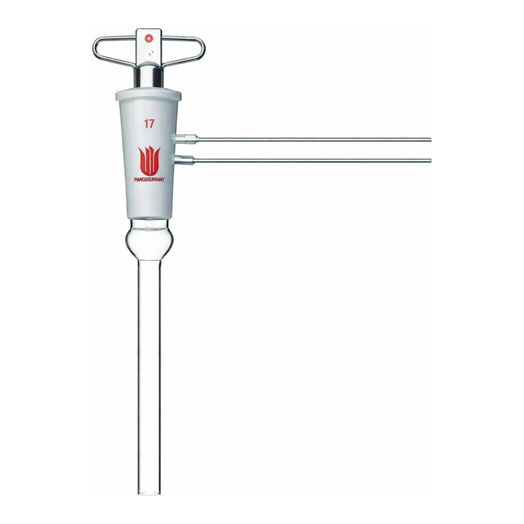 Merck Synthware high vacuum 90 degree stopcock with hollow plug
