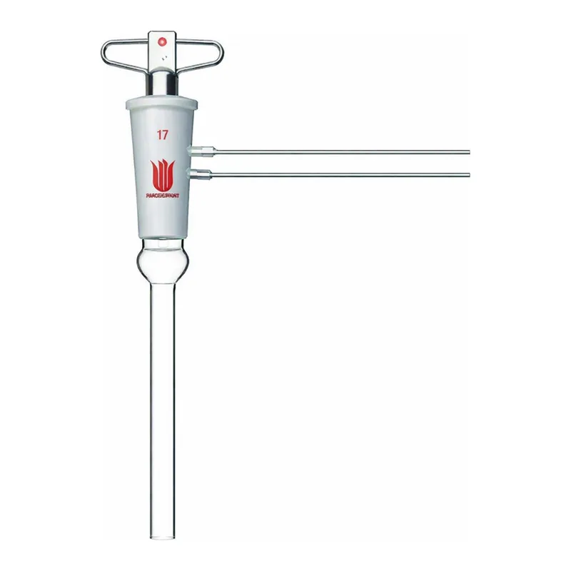 Merck Synthware high vacuum 90 degree stopcock with hollow plug