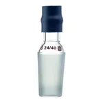 Merck Synthware inlet/thermometer adapter with one holed rubber adapter