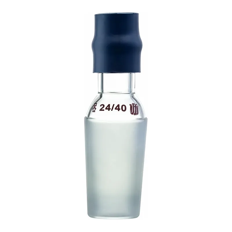 Merck Synthware inlet/thermometer adapter with one holed rubber adapter