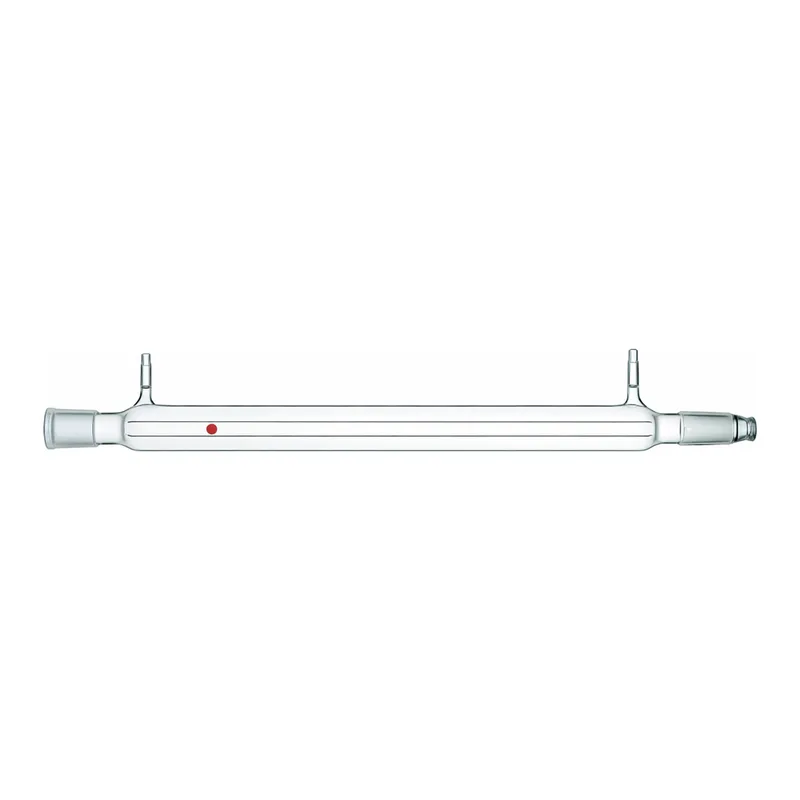 Merck Synthware Liebig condenser with 8 mm OD hose connections