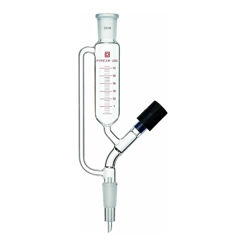Merck Synthware pressure equalizing funnel with high vacuum valve