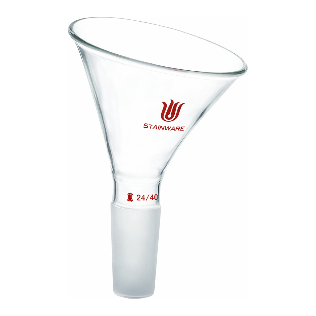 Merck Synthware powder funnel with 60 degree offset