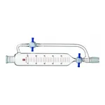 Merck Synthware pressure equalizing addition funnel with PTFE stopcock in equalizing line