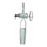 Merck Synthware straight vacuum adapter with glass stopcock