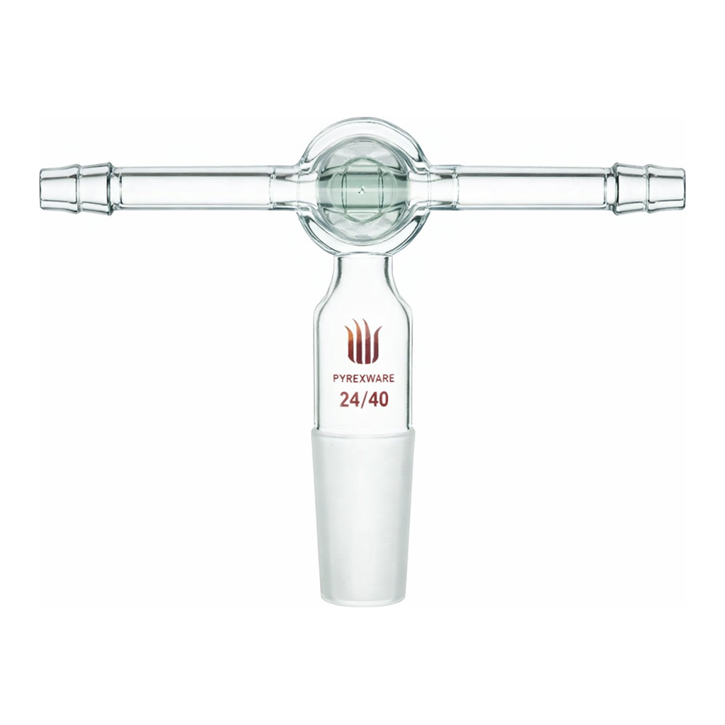 Merck Synthware vacuum/inert gas adapter with T-bore glass stopcock