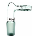 Merck Synthware vacuum or argon adapter with hose connection on side