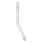 Merck Ace gas dispersion tube with porous fritted glass tip, 15° bend