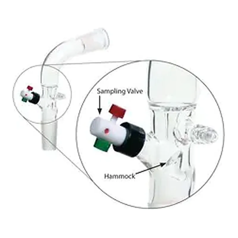 Merck Aldrich distillate sampling adapter, with vacuum connection and PTFE valve