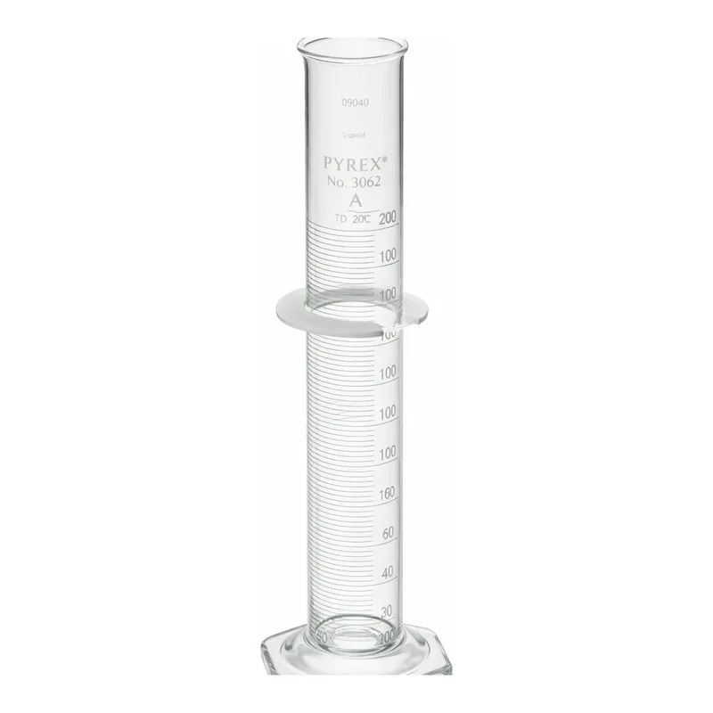 Merck Pyrex class A serialized/certified single metric scale graduated cylinder