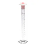 Merck Pyrex Measuring cylinder, class B, white graduations, with polyethylene stopper