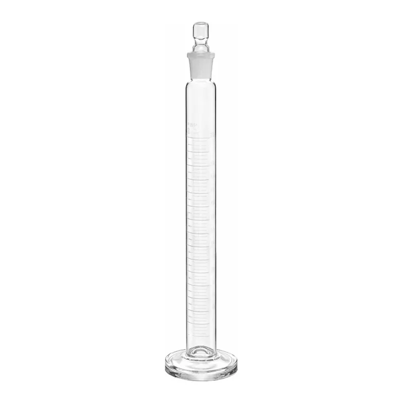 Merck Pyrex graduated cylinders with Pyrex stopper