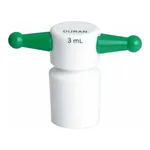 Merck Pyrex PTFE key-hole stopper, color-coded