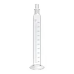 Merck Pyrex serialized/certified graduated cylinder with Pyrex stopper