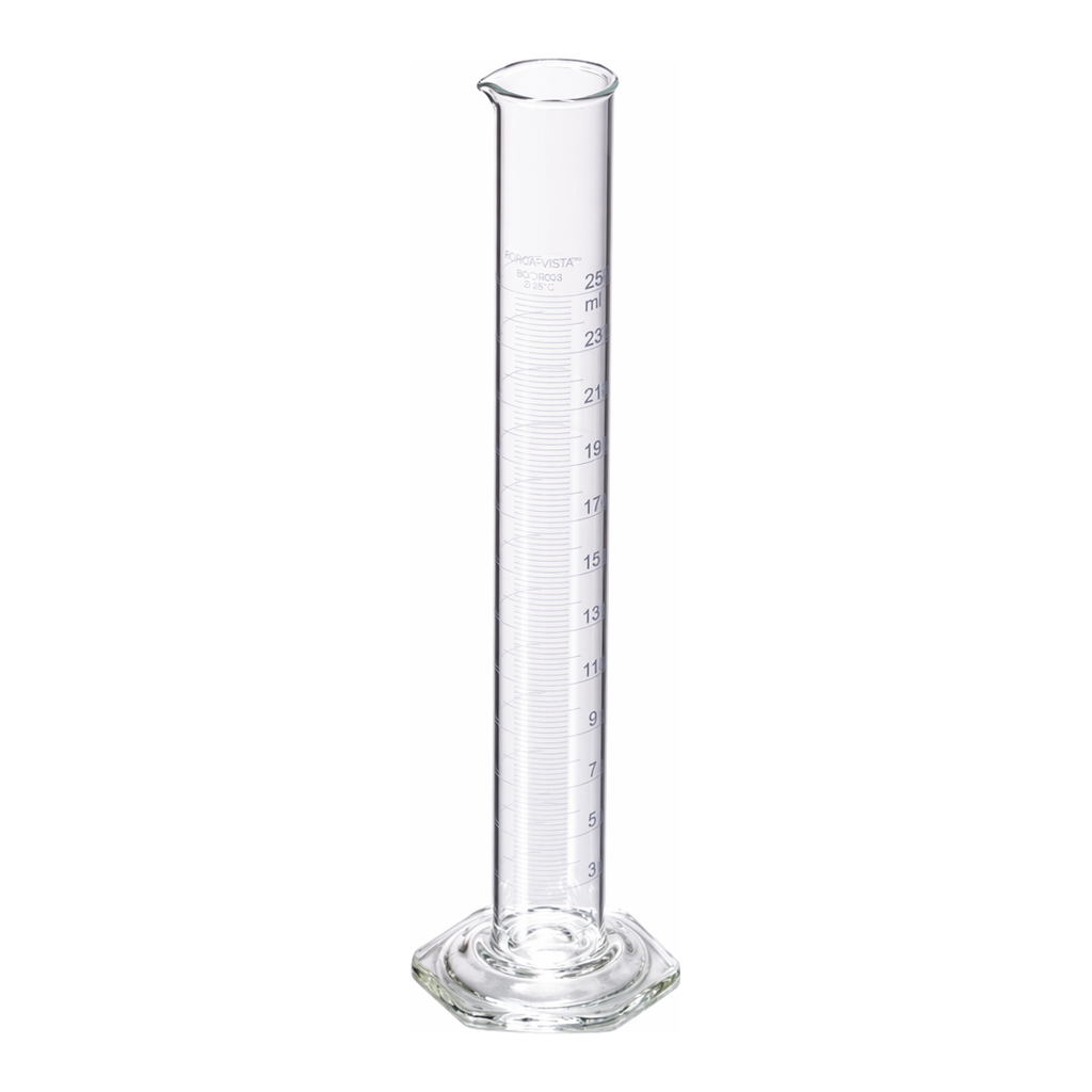 Merck Pyrex VISTA graduated cylinder, to deliver