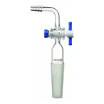 Merck Synthware 90 degree vacuum adapter with PTFE stopcock