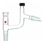 Merck Synthware Claisen distillation adapter with compression cap thermometer port
