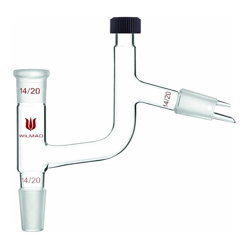 Merck Synthware Claisen distillation adapter with compression cap thermometer port