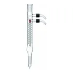 Merck Synthware coil-style reflux condenser with removable hose connections