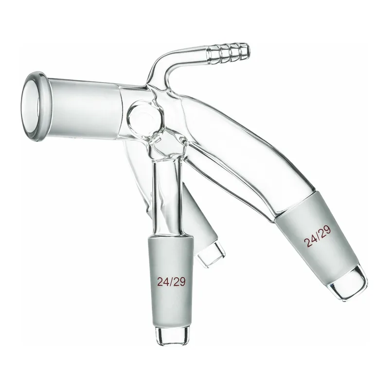 Merck Synthware distilling receiver with hose connection