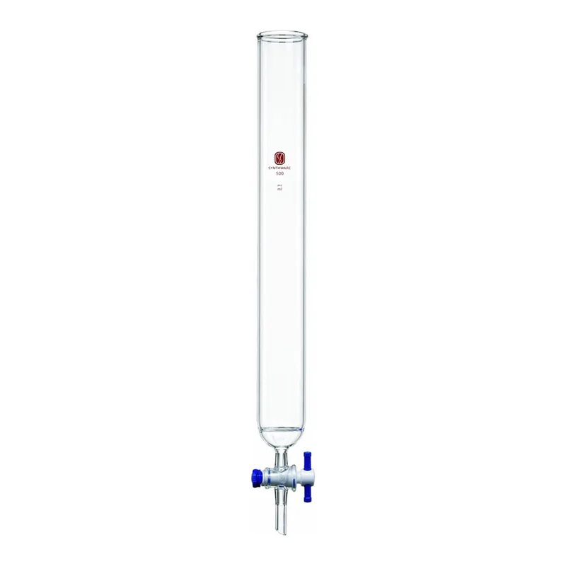 Merck Synthware chromatography column with PTFE stopcock and coarse frit
