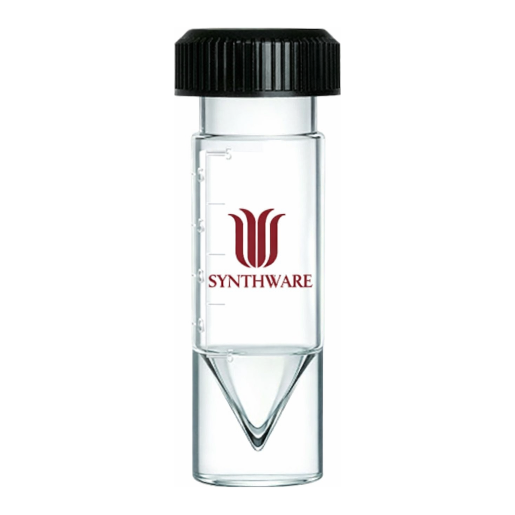 Merck Synthware conical bottom reaction vial with holed compression cap
