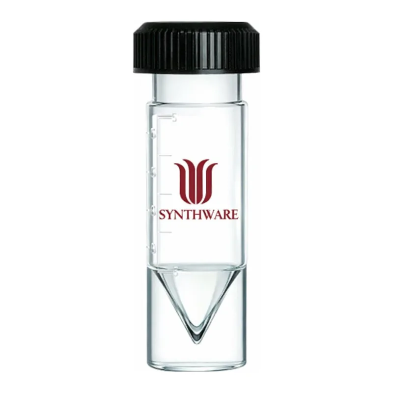 Merck Synthware conical bottom reaction vial with holed compression cap