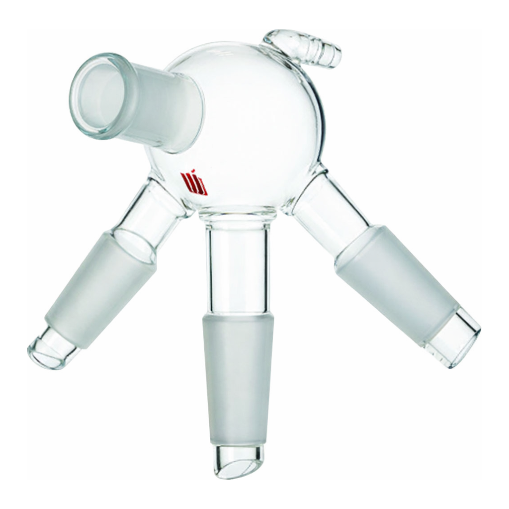 Merck Synthware distillation distribution adapter with vacuum hose connection