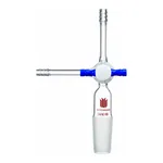 Merck Synthware flushing adapter with PTFE stopcock