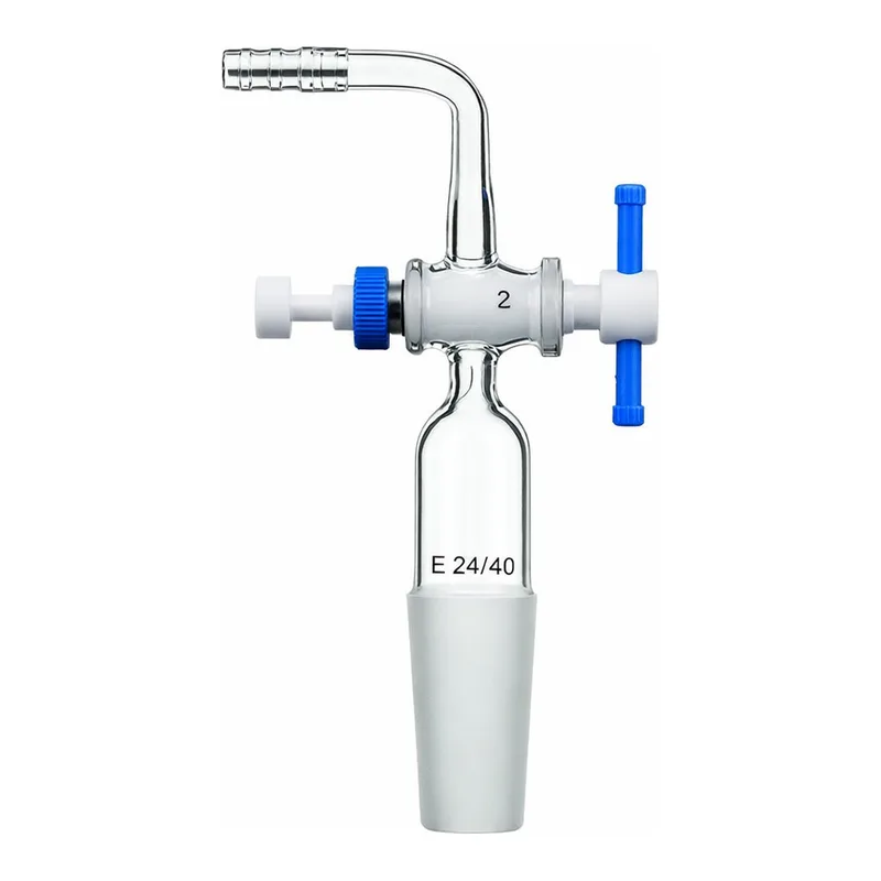 Merck Synthware metering flow control adapter with PTFE stopcock
