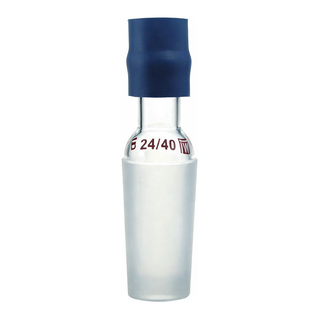 Merck Synthware inlet/thermometer adapter with one holed rubber adapter
