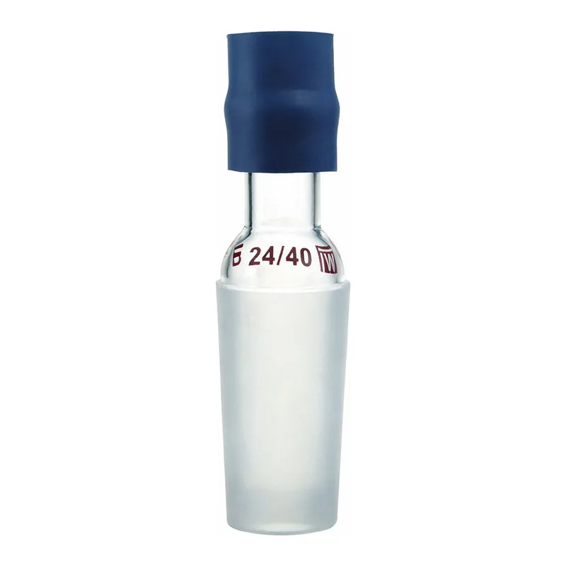 Merck Synthware inlet/thermometer adapter with one holed rubber adapter
