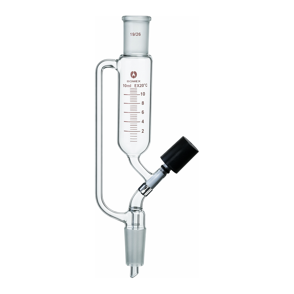 Merck Synthware pressure equalizing funnel with high vacuum valve