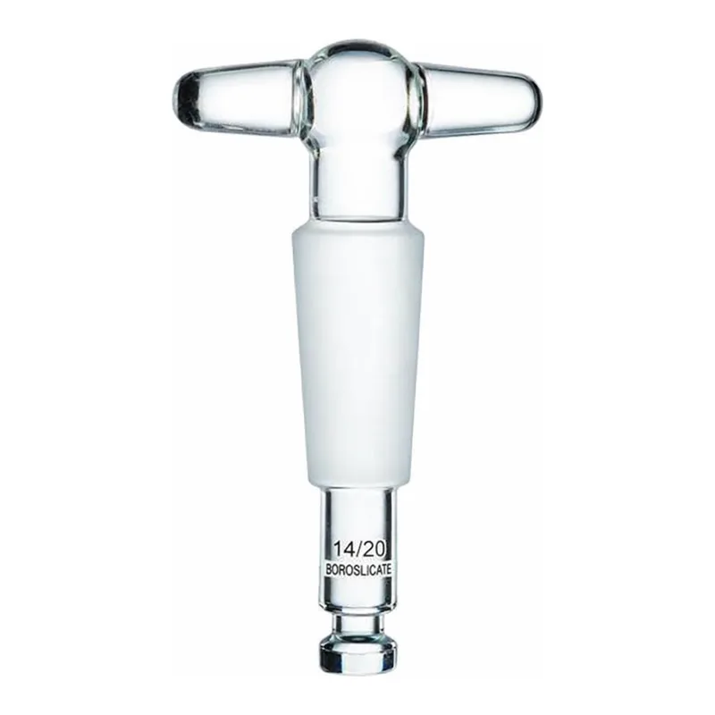 Merck Synthware straight bore glass stopcock plug